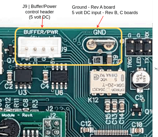 V4 board power entery - J9 header